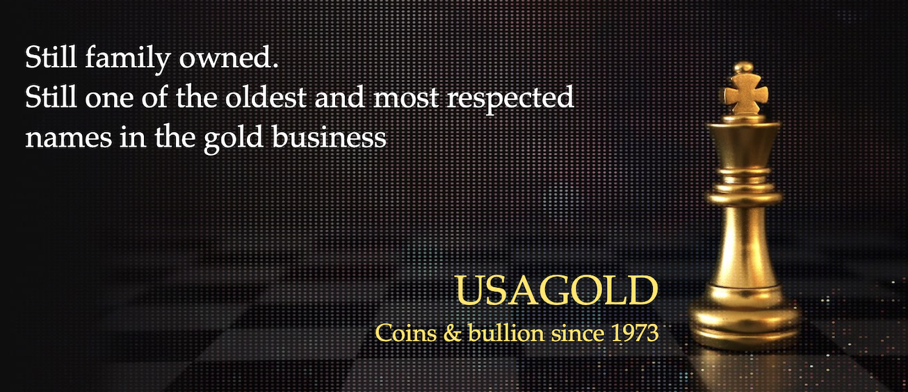 Graphic of USAGOLD client portal connection. Ready to invest. Start here.