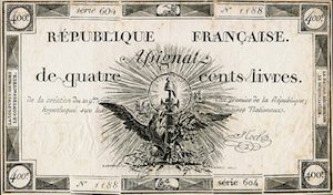 Image of a French assignat 1788