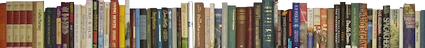 Image of row of books at library