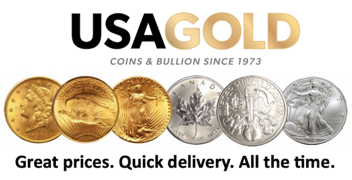 Image of USAGOLD Coins and bullion since 1973, gold and silver coins, great prices, quick delivery, all the time