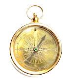 image of gold compass
