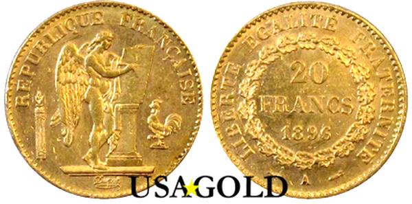 Photo of french angel gold coin