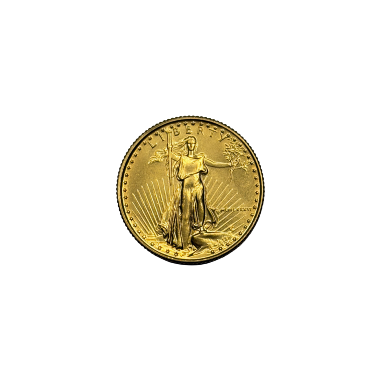 1/4 oz American Gold Eagle Type I obverse