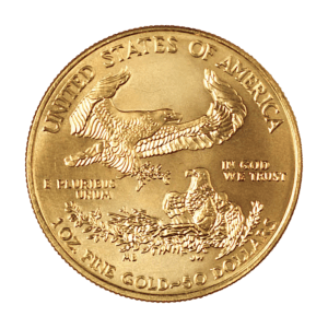 1 oz American Gold Eagle Coin (Random Year)Back