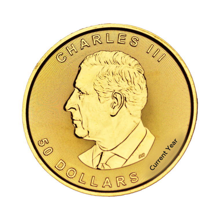 Canadian Gold Maple Leaf Charles Front