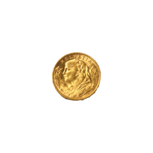 Swiss 20 Francs Gold Coin Helvetia Front