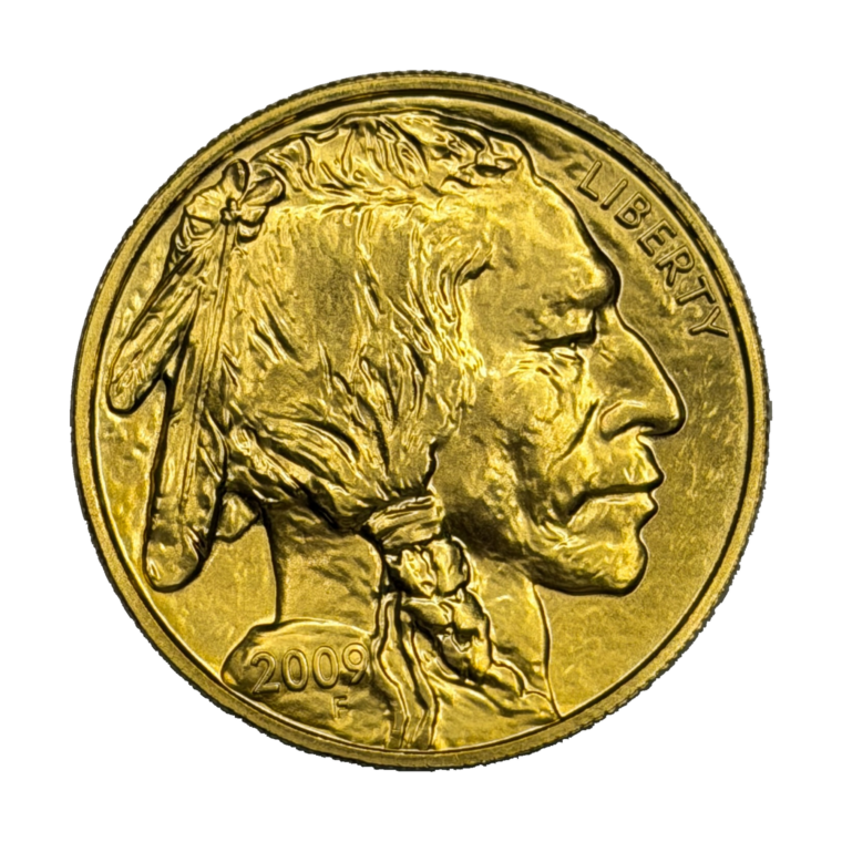 American Gold Buffalo Front