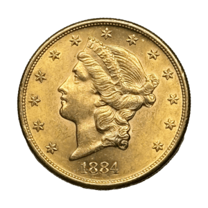 $20 Liberty Gold Double Eagle Coin Front