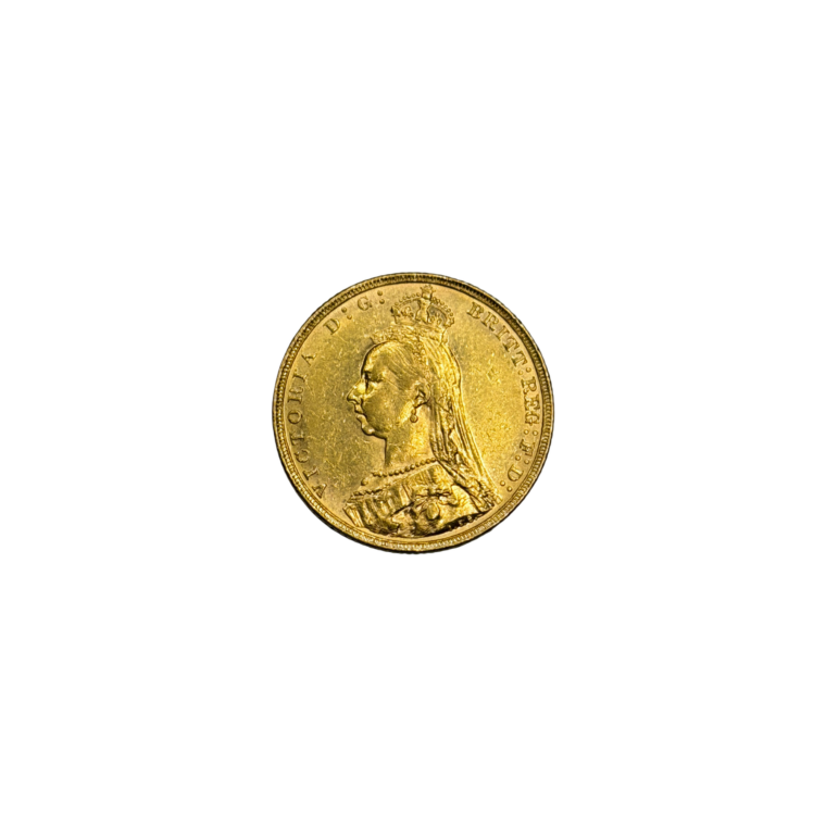 British Sovereign gold coin obverse — Queen Victoria Jubilee Head