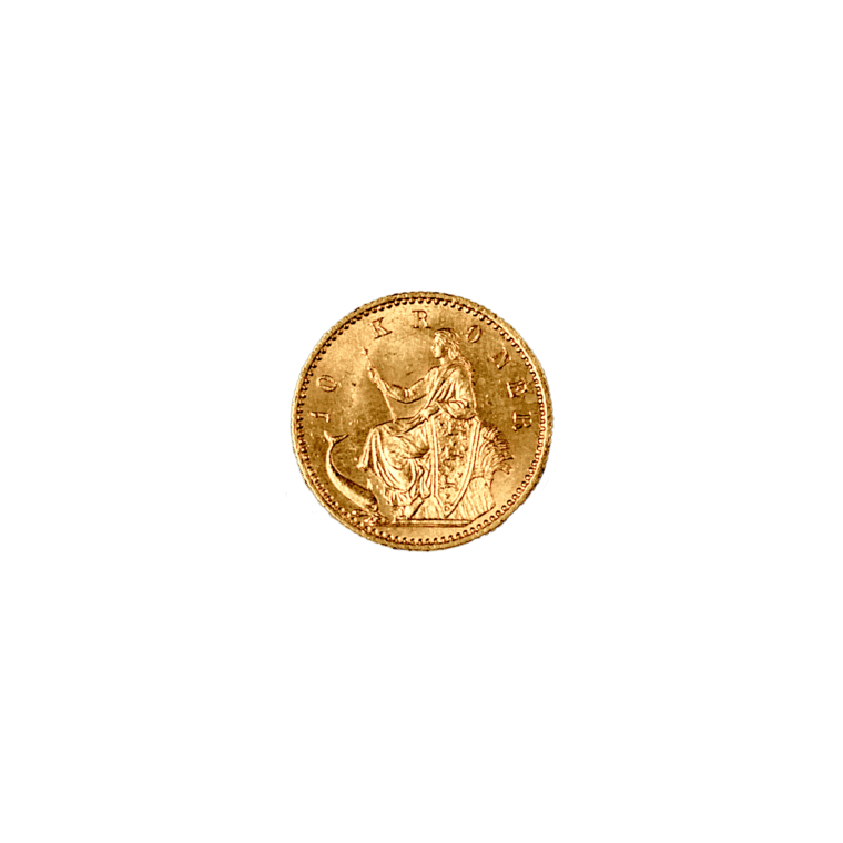 Denmark 10 Kroner Christian IX Back