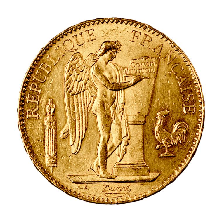 French 100 Francs Angel Front