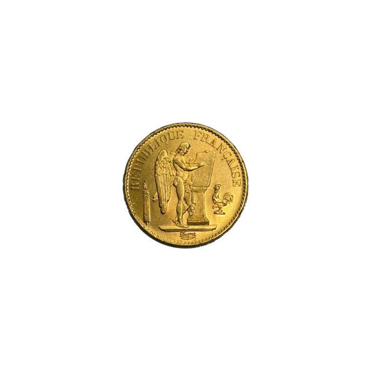 French 20 Franc Angel Gold Coin (Brilliant Uncirculated