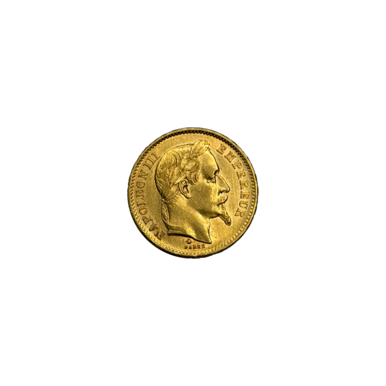 French 20 Francs Napoleon III Front