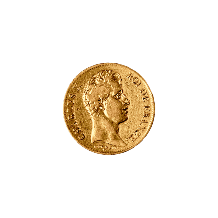 French 40 Francs Charles X Front