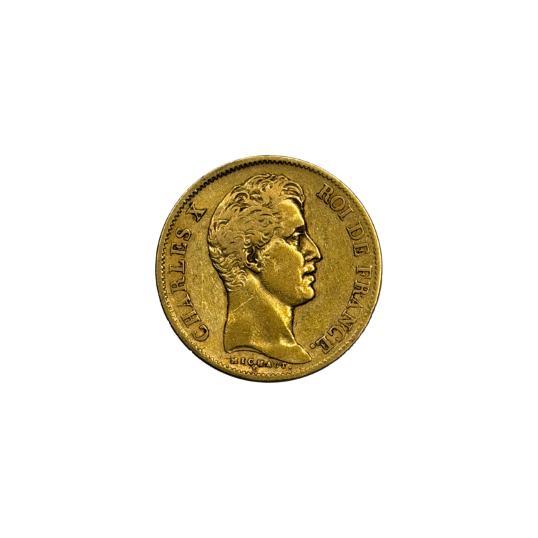 French 40 Francs Charles X Front