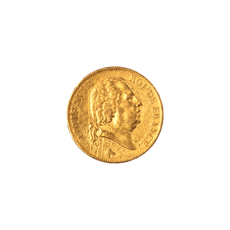 French 40 Francs Louis XVIII Front