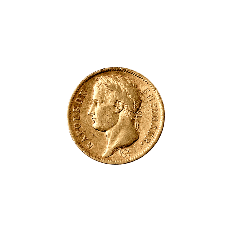French 40 Francs Napoleon I Front