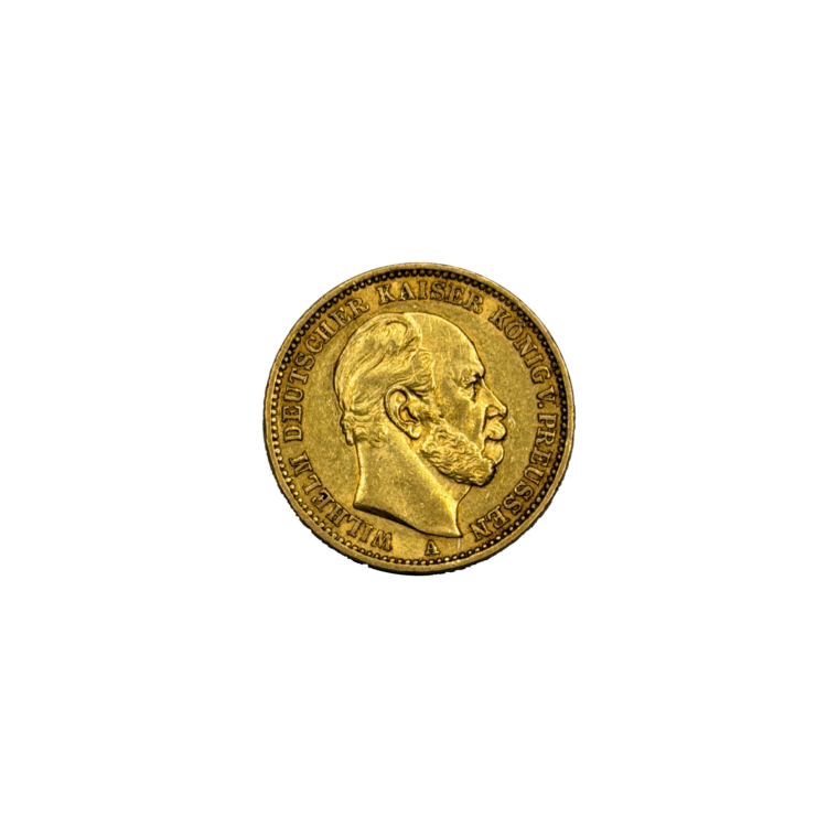 German 20 Mark Wilhelm I Front