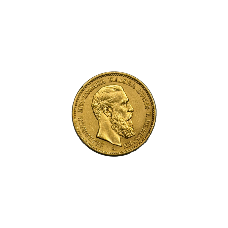 German 20 Mark Frederick III Front