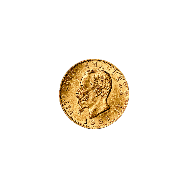Italian 20 Lira Vittorio Emanuele II Front