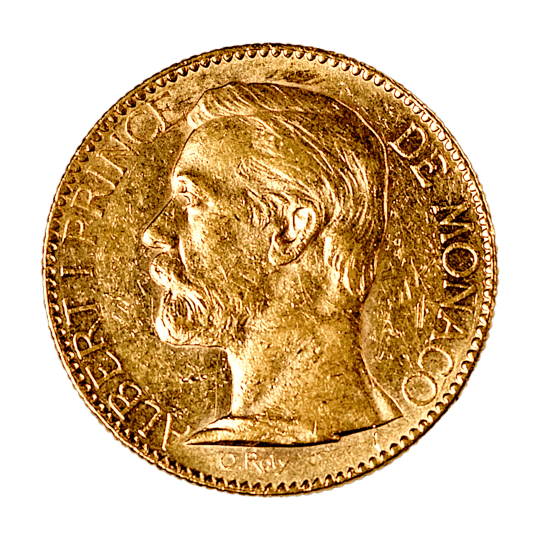 Monaco 100 Francs Albert I Back