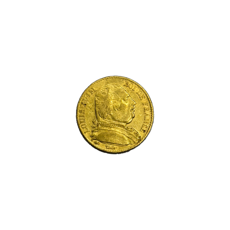 French 20 Franc Louis XVIII First Restoration Front