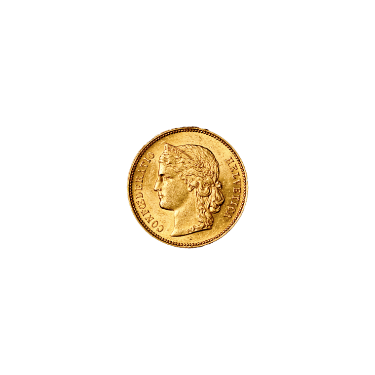 Swiss 20 Francs Confederatio Front