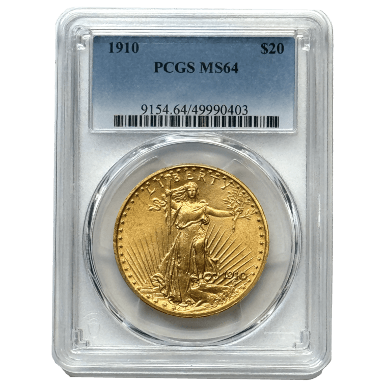 1910 $20 St. Gaudens MS64 Front