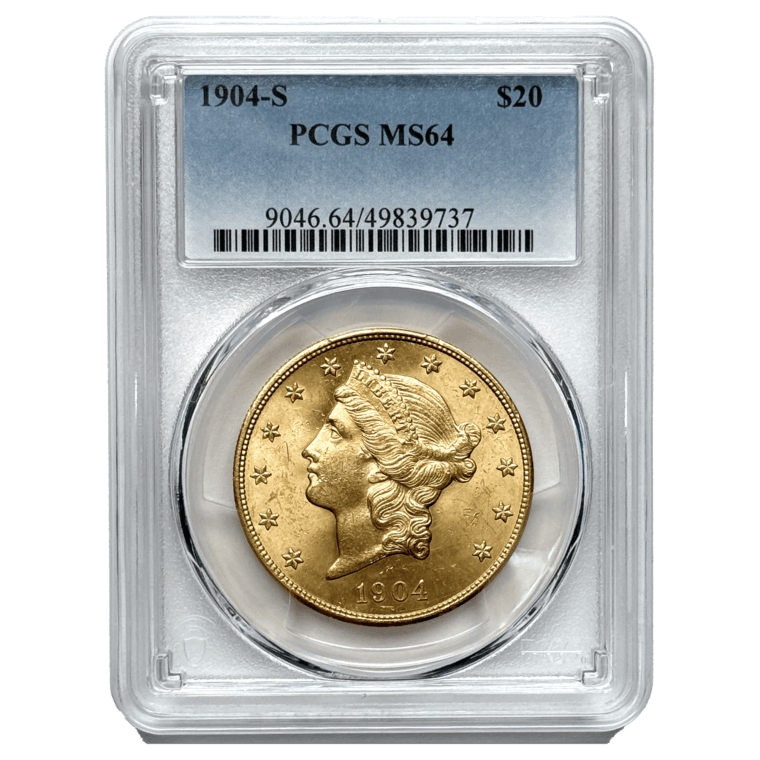 1904-S $20 Liberty MS64 Front