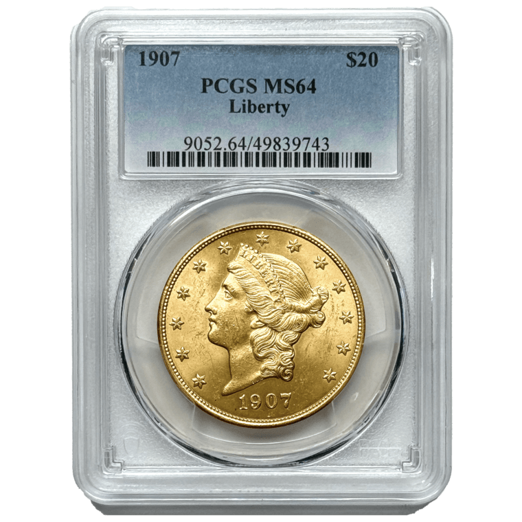 1907 $20 Liberty MS64 Front