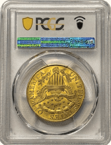 $10 Draped Bust 1801 MS64 Back