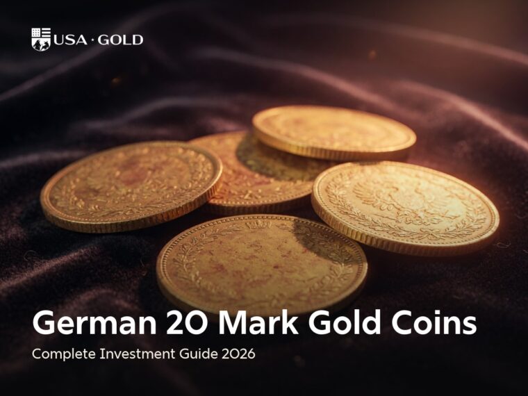 Antique German gold coins on velvet — German 20 Mark gold coins investment guide