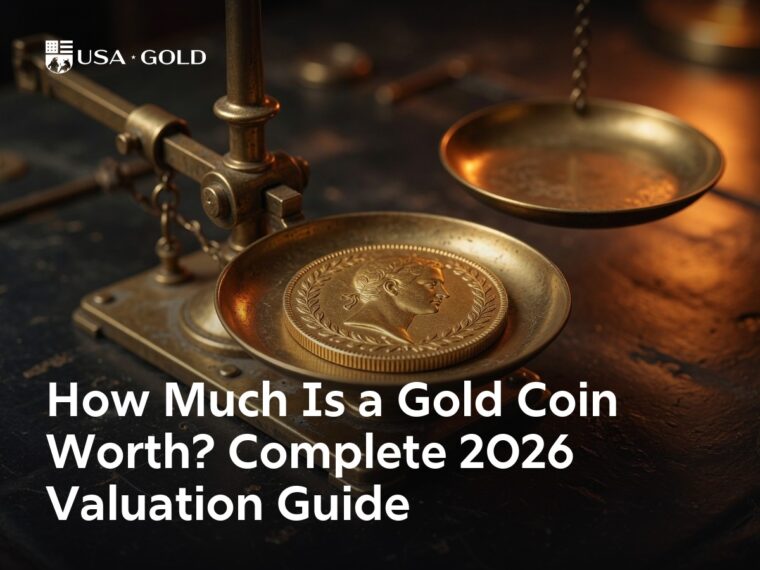 A gold coin on a jeweler's scale — how much is a gold coin worth, 2026 value guide