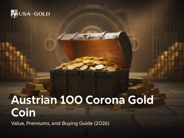 Austrian 100 Corona gold coin value — 0.9802 oz of pure gold, a low-premium historic gold coin