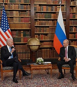 photo of Biden-Putin discussions Geneva 2021