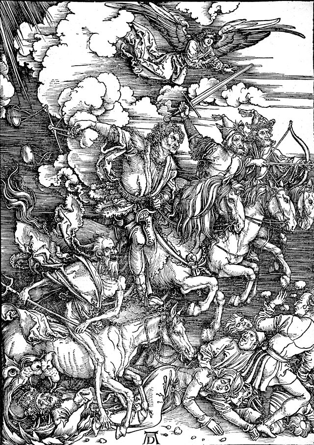 Durer etching Four Horseman of the Apocalypse