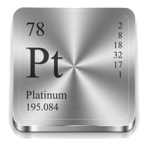 image of platinum Pt periodic table, platinum backdrop