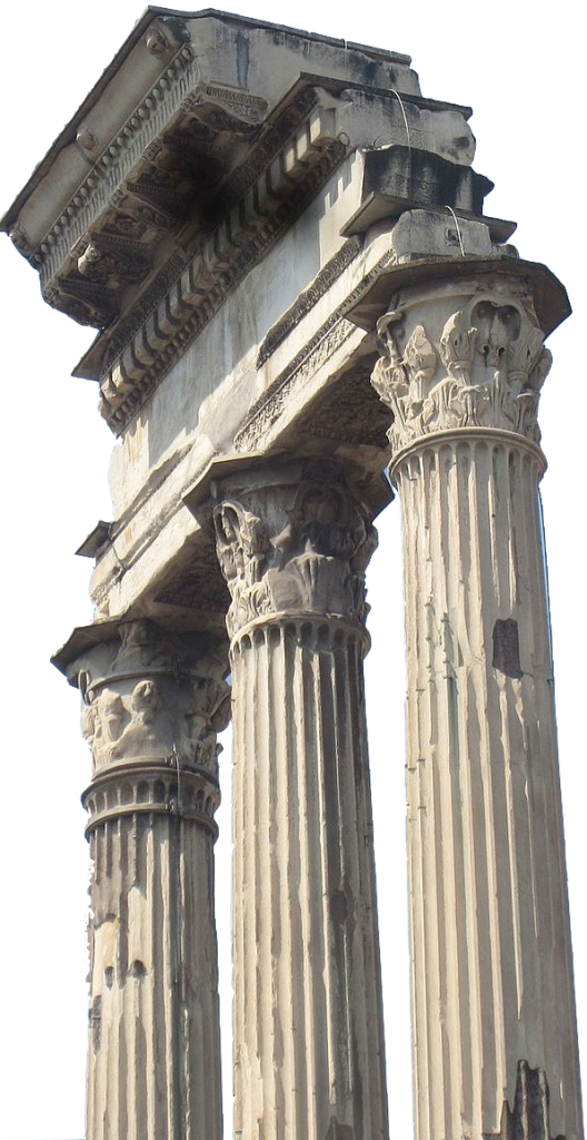 photograph of ancient Roman columns