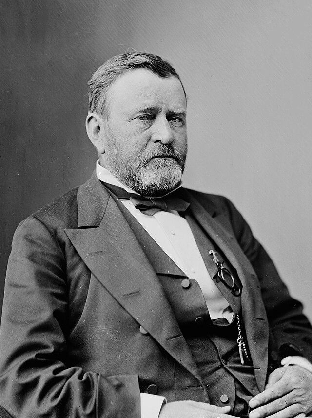 black and white photo of Ulysses S Grant