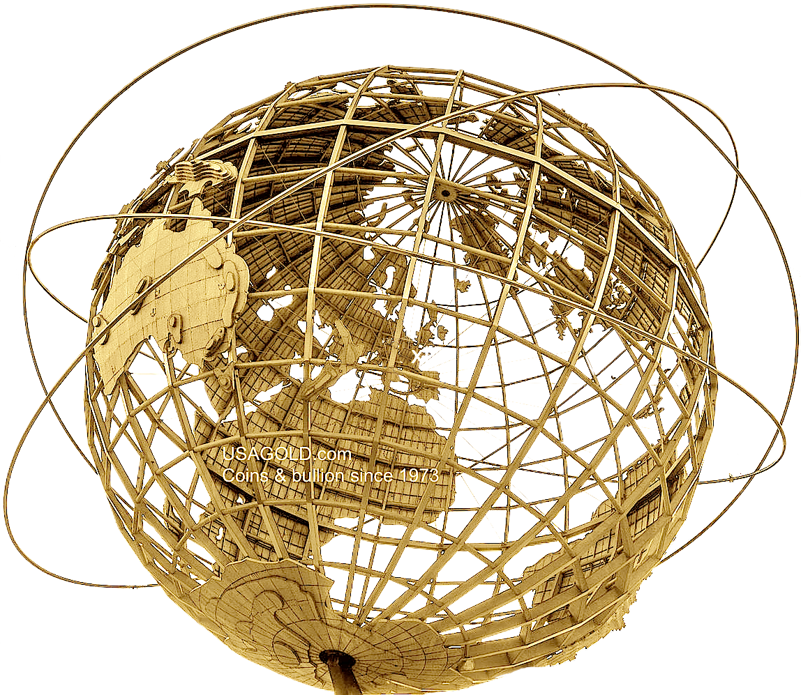 graphic image of gold unisphere