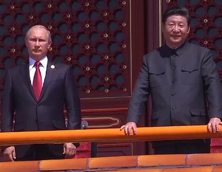 photgraph of Russia's Vladmir Putin and China's Xi Jiping