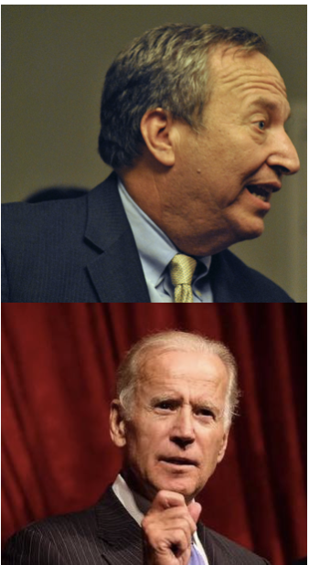 photo composite Larry Summers Joe Biden