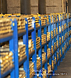 photo of Bank of England gold room