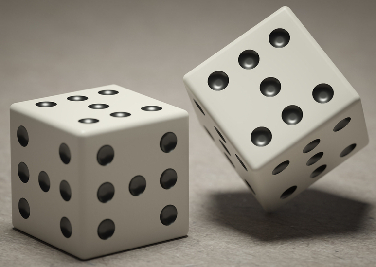 photo of dice that always come up double sevens