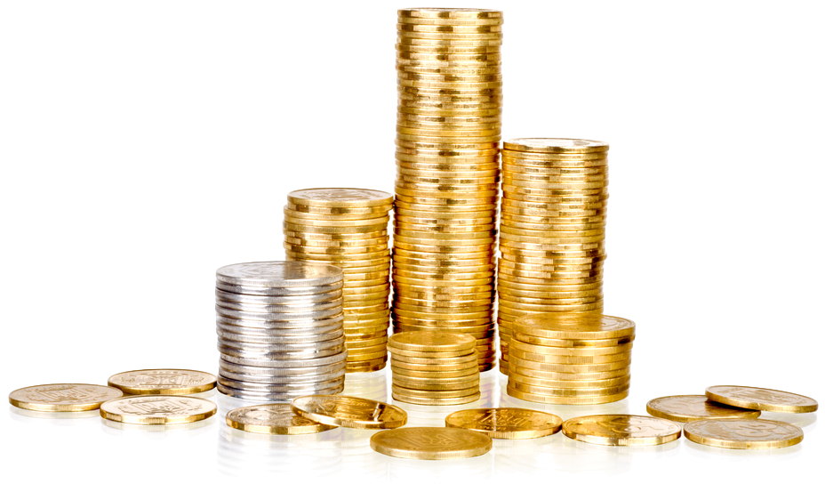 photo of stack of gold and silver coins