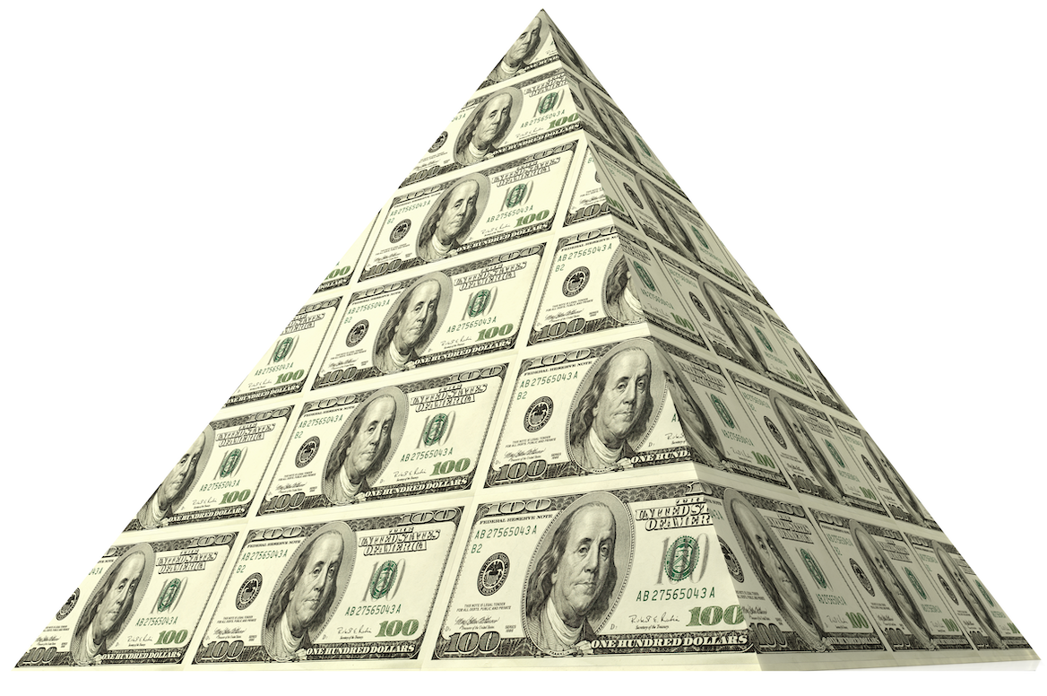 graphic image of a money pyramid