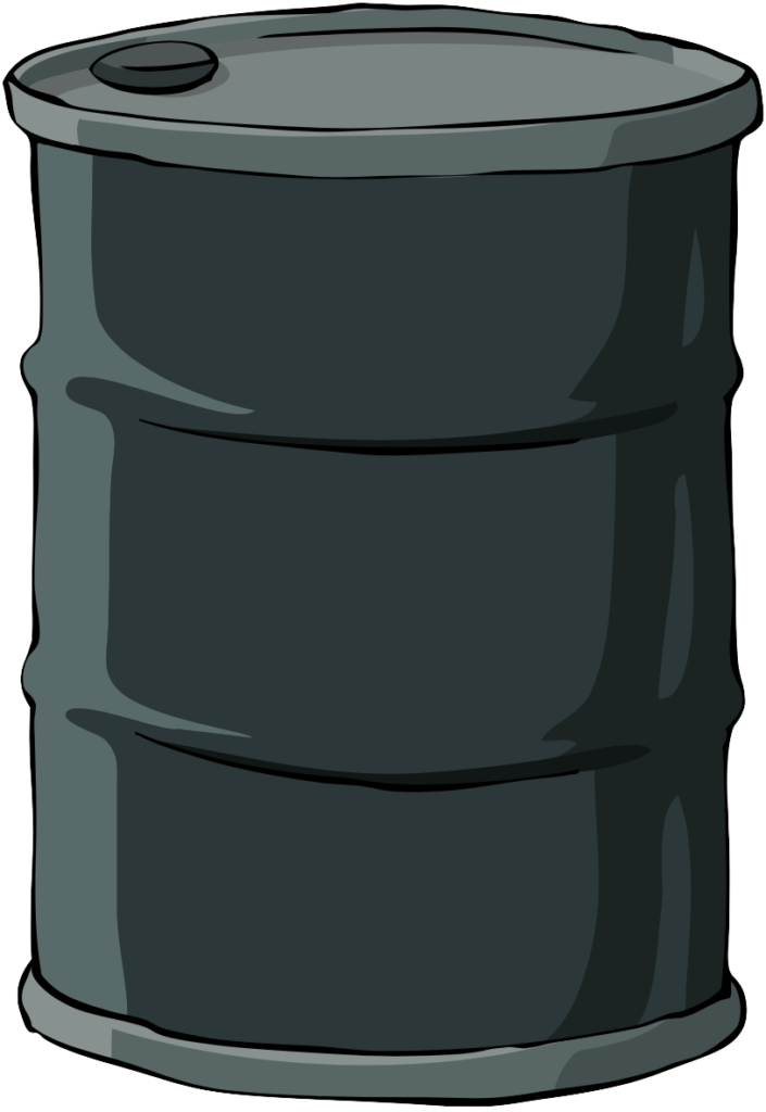 graphic image of oil barrel