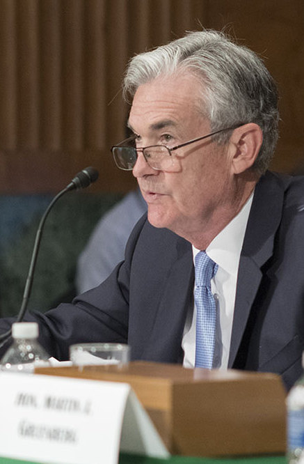 photo of jerome powell deliver testimony before Congress