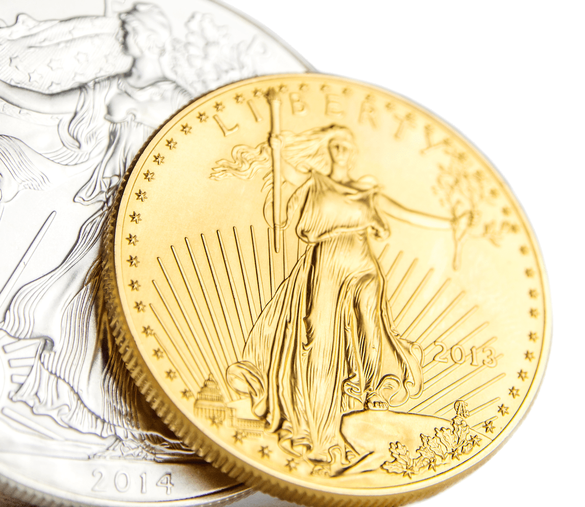 photo image of American Eagle gold and silver bullion coins