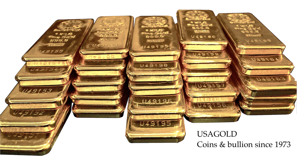 photo of stacks of gold bars